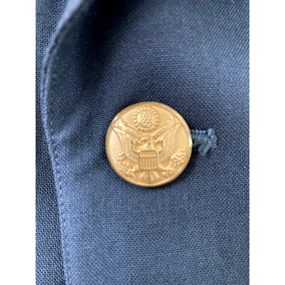 US Army Service Uniform Coat Mens 40L Wool Green Staff Sergeant Patches Ribbons - Picture 9 of 12